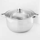 BE-159/2 Кастрюля из нерж стали со стеклянной крышкой (d=24; 5.8 л)