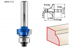 Фреза кромочная калевочная №1, D= 17,3мм, рабочая длина-8мм, радиус-2,4мм, хв.-8мм, d-12,7мм, ЗУБР Профессионал