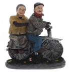 Фигурка декоративная "Бабушка с дедушкой", L17 W7,5 H18,5 см