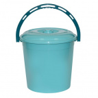 Ведро 10л с крышкой (мята)