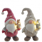 Фигурка декоративная "Гном" (подсветка, 2xLR44), W10 H25 см, 2в.