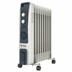 Обогреватель масляный D12F-9 "DELTA" 2000Вт, с ВЕНТИЛЯТОРОМ, 9 секц. площ обогр 15-20 м², св-серый