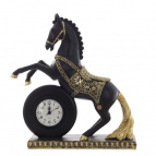 Фигурка декоративная "Лошадь" с часами (ААх1 н/п), L32 W9,5 H35 см
