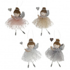 Изделие декоративное подвесное "Ангел", L9 W3 H14 см, 4в.