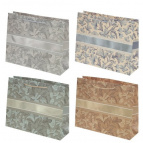 Пакет подарочный (бумага 210г/м2, блок микс 12шт), L45 W12 H34 см, 4в.