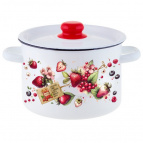 Кастрюля эмал цил Ягодки 2,9л ТМ Appetite
