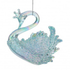 Изделие декоративное подвесное "Лебедь", L11 W3,5 H8,5 см