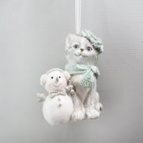 Изделие декоративное подвесное "Котик",  H9,5 см