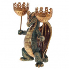 Подсвечник "Дракон", D6 см, L14 W10 H22 см