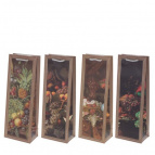 Пакет подарочный (бумага, плотность 210г/м2, блок 12шт), L12,5 W8 H36 см, 4в.