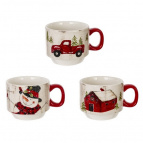 Набор из 3-х чашек на подставке (3х400 мл), L14,5 W12,5 H23 см