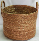 Корзина плетеная (рогоз): D40xH30 BD40 см. 1 шт. (ш/к 6170)