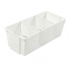 Органайзер "Лофт" прямоугольный с перегородками 3л 297х130х96 (белый)