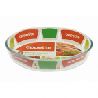 Форма стекл овал 21x14x5см/0,7л ТМ Appetite