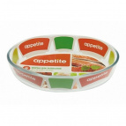 Форма стекл овал 21x14x5см/0,7л ТМ Appetite