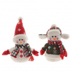 Снеговик, L23 W10 H35 см (полка 25 см.), 2в.