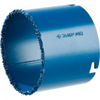 Кольцевая коронка ЗУБР "ПРОФЕССИОНАЛ" c карбид-вольфрамовым нанесением, 83 мм, высота 55 мм