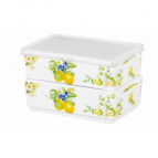 Набор 2 блюд д/холодца 700 мл 19*12*11,5 см "Лимоны" NEW BONE CHINA