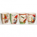 ВОЛШЕБСТВО, кружка 350мл, МИКС 4 ДЕКОРА, NEW BONE CHINA, упаковка - гофрокороб