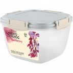 Контейнер для продуктов Sugar&Spice Barberry герметичный 1,35л квадратный трюфель