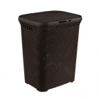 Корзина для белья "Ротанг" 60л  (коричневый)