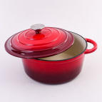 40620 Кастрюля чугун 2,6 л эмаль/покрытие красная MB (х4)