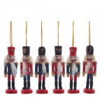 Фигурка декоративная "Щелкунчик", набор из 6 шт, L21 W2,5 H11 см