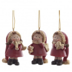 Фигурка декоративная подвесная "Девочка", L4 W3 H6,5 см, 3в.