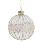 Украшение новогоднее "Шар", D 7 см, L7 W7 H8,5 см   Стеклянный