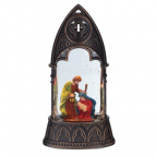 Фигурка декоративная в стекл.шаре "Рождество", L12 W12 H25 см