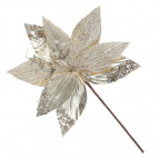 Цветок искусственный "Пуансеттия", L23 W23 H36 см