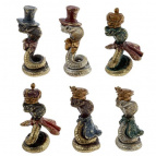 Фигурка декоративная "Змея", L6 W4,5 H8,5 см, 6в.