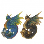 Фигурка декоративная "Дракон", L12 W10 H15 см, 2в.