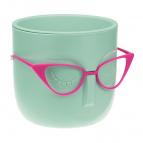 Кашпо МАРИ  D115мм 0,65л со вставкой (Фисташковый)