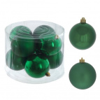 Набор из 8шт Украшение новогоднее "Шар", D10 см Полимерный материал