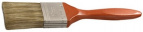Кисть плоская STAYER "LASUR - LUX", деревянная ручка, смешанная щетина, 63мм