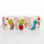 KISS ME, кружка 380мл, МИКС 3 ДЕКОРА, NEW BONE CHINA, упаковка - гофрокороб