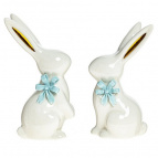 Фигурка декоративная "Заяц", L7,5 W6 H15 см, 2в.