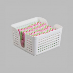 Салфетница "Лофт" 15 см квадратная (белый)