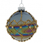 Украшение новогоднее "Шар", D 8 см, L8 W8 H10 см   Стеклянный