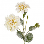Цветок искусственный "Снежный георгин", H55 см