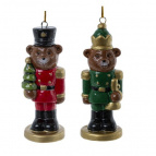 Украшение новогоднее "Медведь-гвардеец", L4 W4 H11,5 см, 2в.