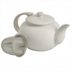 Ф19-123R  Заварочный чайник с фильтром : 750мл , (белый) (24)