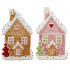 Конфетница "Пряничный дом", 950 мл, L14 W12 H21,5 см, 2в.