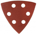 Треугольник шлифовальный ЗУБР "МАСТЕР" универсальный на велкро основе, 6 отверстий, Р120, 93х93х93мм, 5шт