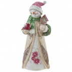 Фигурка декоративная "Снеговик", L14,5 W11 H33 см