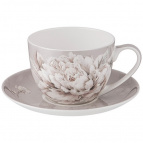 Чайная Пара Lefard "White Flower"  2Пр. 330Мл Серая