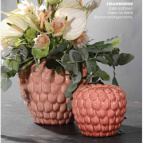 541365 Кашпо керам. Kübel Fragola d19 h20,5см розовый (ш/к 0267)