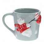 Кружка "Белый медведь", 400 мл, L13 W9 H10 см