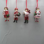 Изделие декоративное подвесное "Девочка/Мальчик",  H11,5 см, 4в